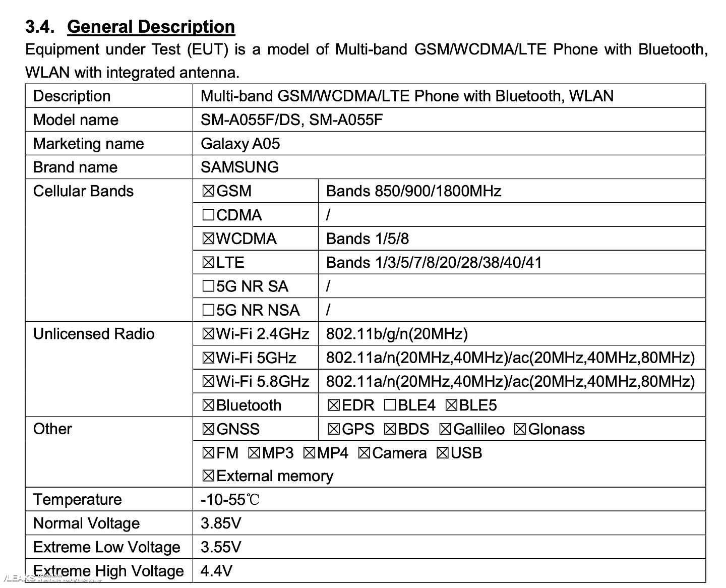 三星 Galaxy A05 手机电池信息曝光：飞毛腿生产、容量 5000mAh - 3