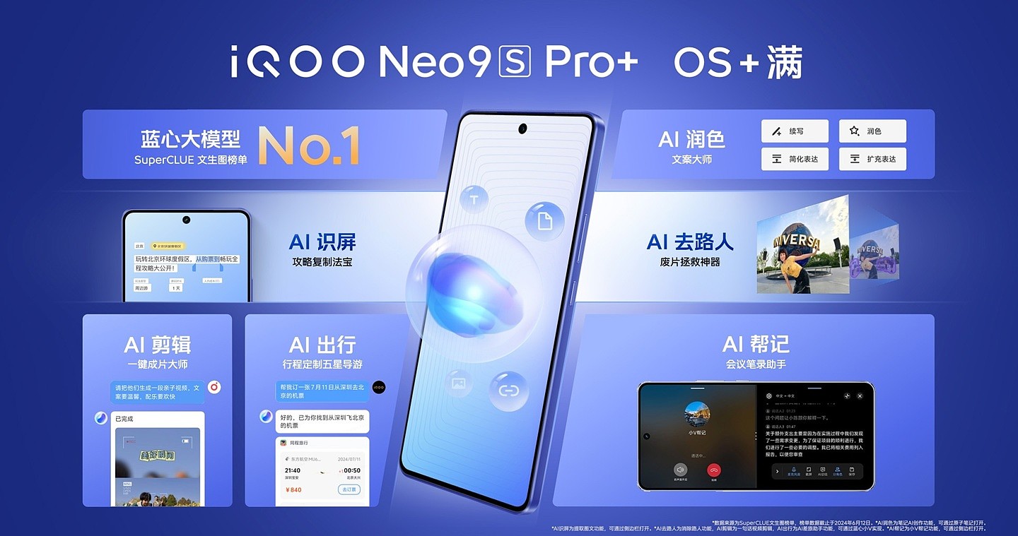 限时 2899 元起，iQOO Neo9S Pro + 手机发布：搭载自研电竞芯片 Q1、第三代骁龙 8 - 13