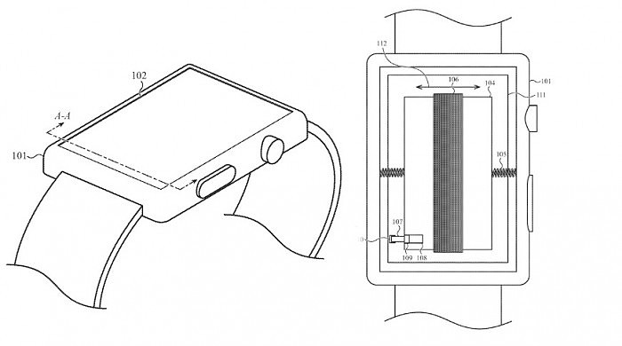 未来Apple Watch可能会移动内部电池以提供触觉反馈 - 1