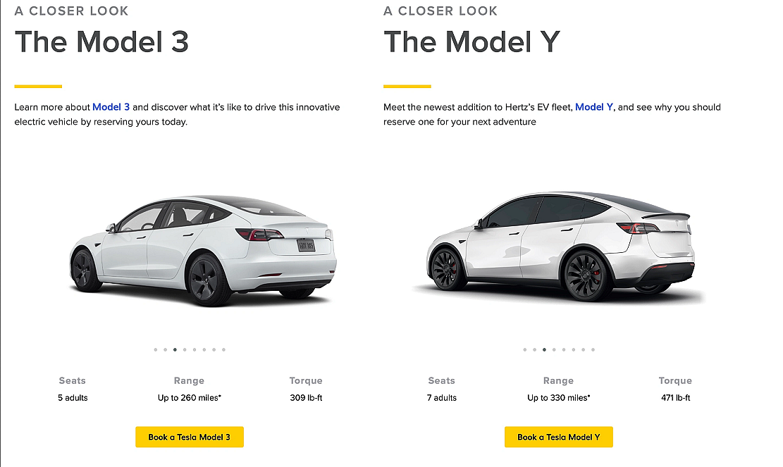 不止有Model 3，赫兹租车宣布Model Y也将加入其车队 - 1