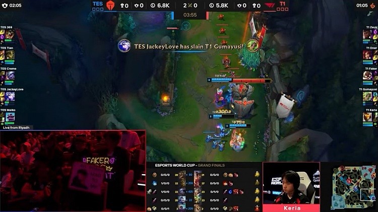 ?炮神林坚爆杀Faker 哥哥万箭穿心 T1全线爆炸 TES先下一城 - 5