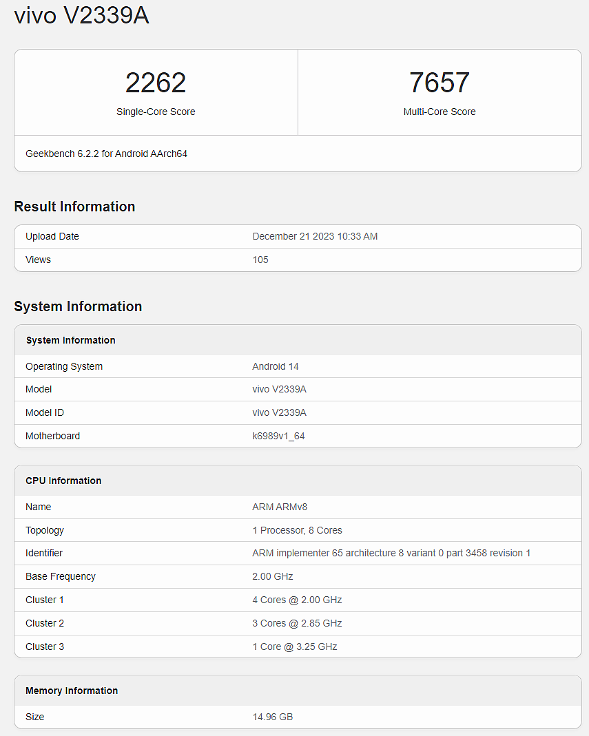 iQOO Neo 9 Pro 手机跑分曝光：联发科天玑 9300+16GB 内存 - 3