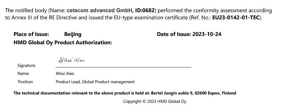 诺基亚手机制造商 HMD Global 首批自有品牌机型现身 IMEI 数据库 - 4