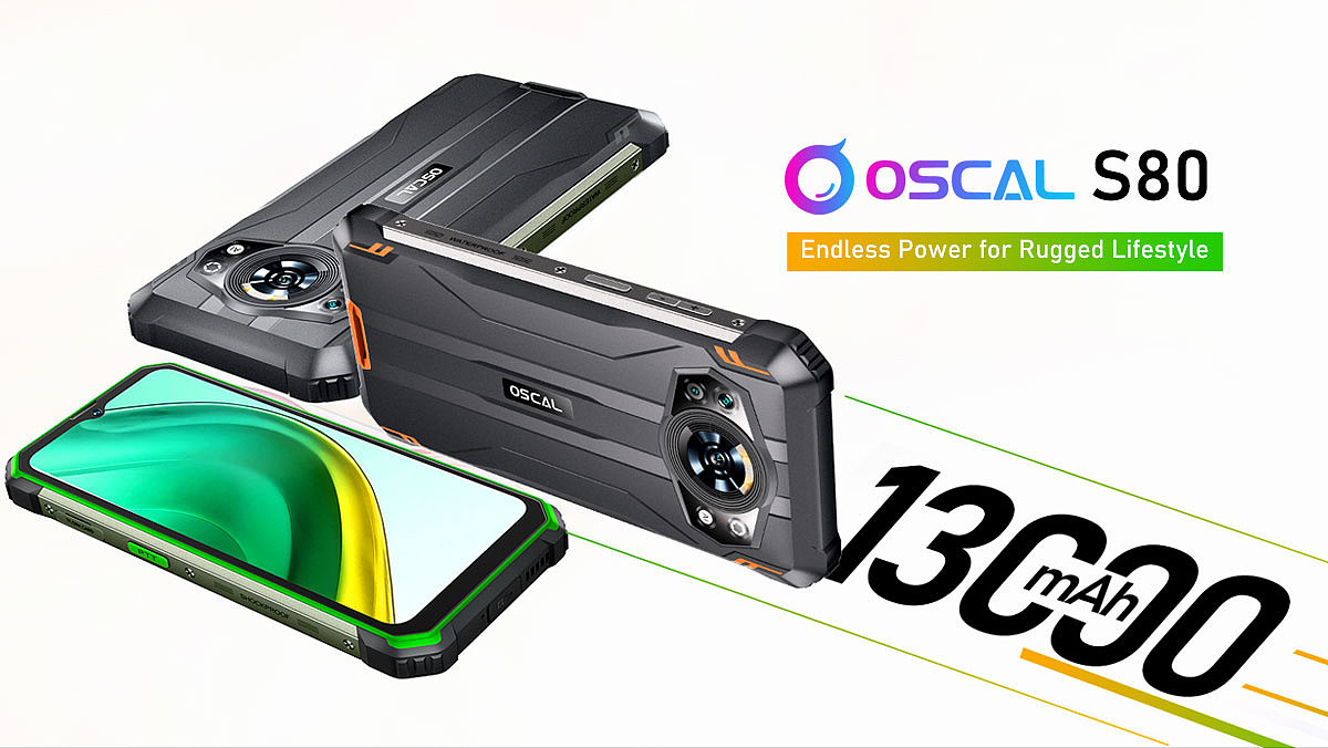 国产品牌推出 Oscal S80 三防手机，配备 13000 mAh 大电池 - 1