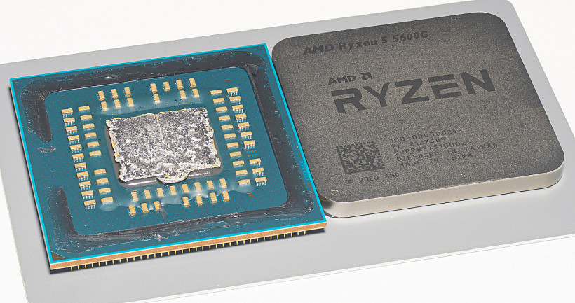 AMD 锐龙 R5-5600G APU 开盖核心照曝光：180 mm²，钎焊导热 - 1