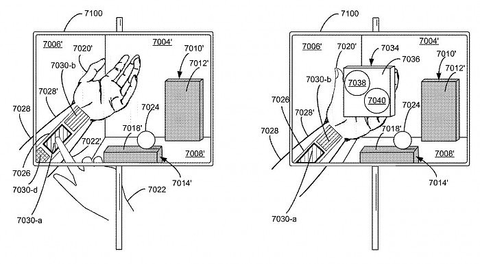 新专利显示苹果眼镜可以将虚拟控制面板放在佩戴者的手中 - 2