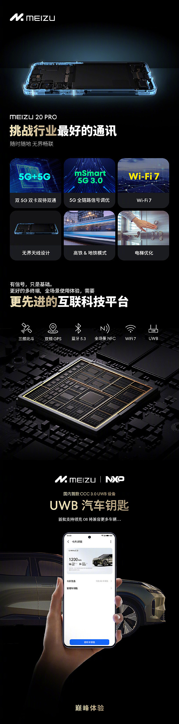 魅族 20 PRO 系列手机亮相：搭载骁龙 8 Gen 2 芯片，2K+ E6 OLED 屏幕 - 3