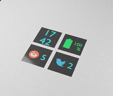 Surface Duo 用户畅想全新外部通知系统：使用微软 Logo 四小方块显示 - 4
