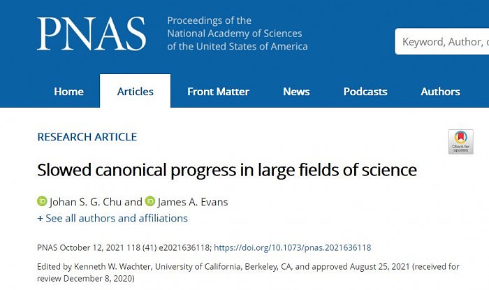 PNAS发文：“同质化”论文暴增从根本上阻碍了科学的进步 - 1
