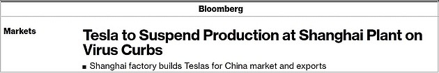 外媒援引知情人士消息称特斯拉上海工厂今起停产4天 - 1