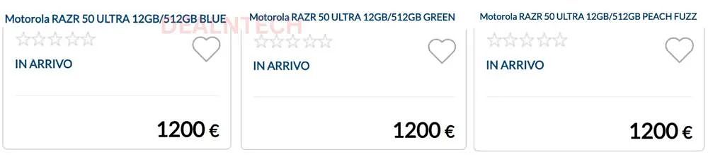 加量不加价，摩托罗拉 Razr 50 Ultra 手机售价曝光：12GB 内存 + 512GB 存储 - 1