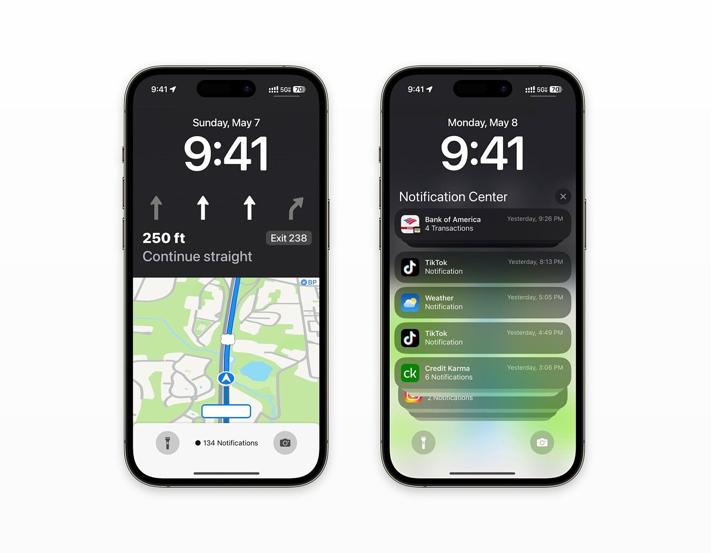 苹果 iOS 17 全新地图导航锁屏界面曝光：采用半屏显示模式 - 2
