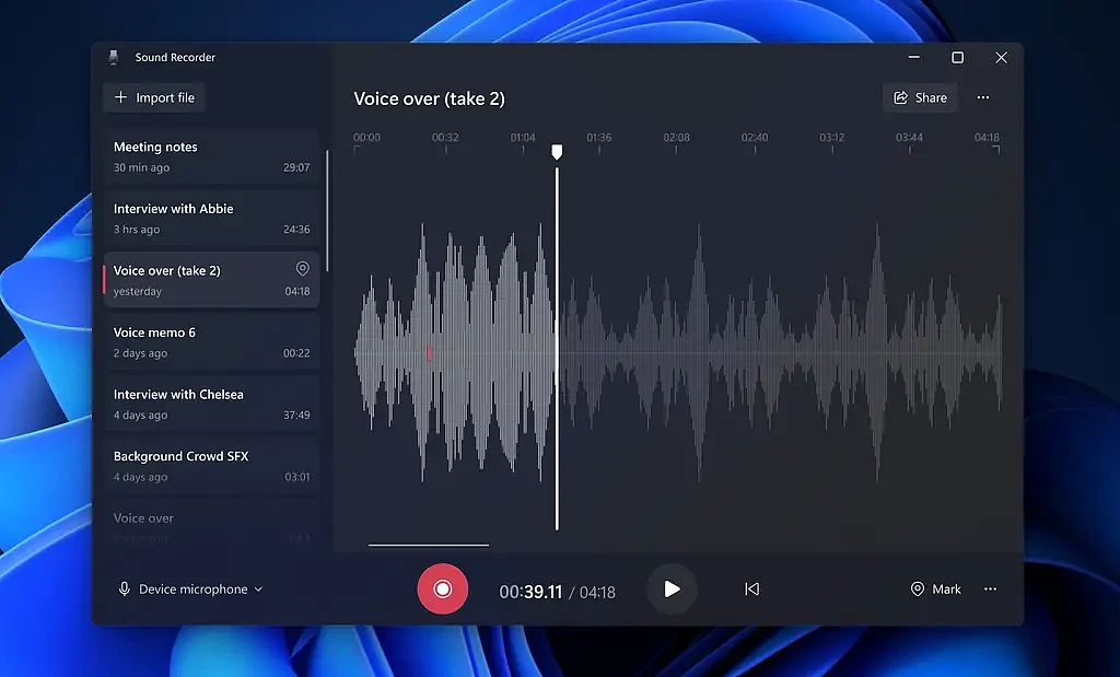 [图]Windows Voice Recorder更名Sound Recorder：并启用全新UI - 4