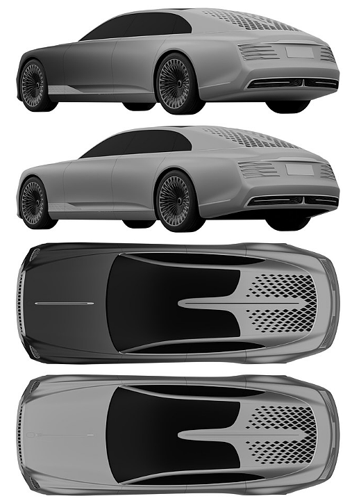 红旗全新大型轿车L-Concept专利图曝光 从未见过的设计 - 2