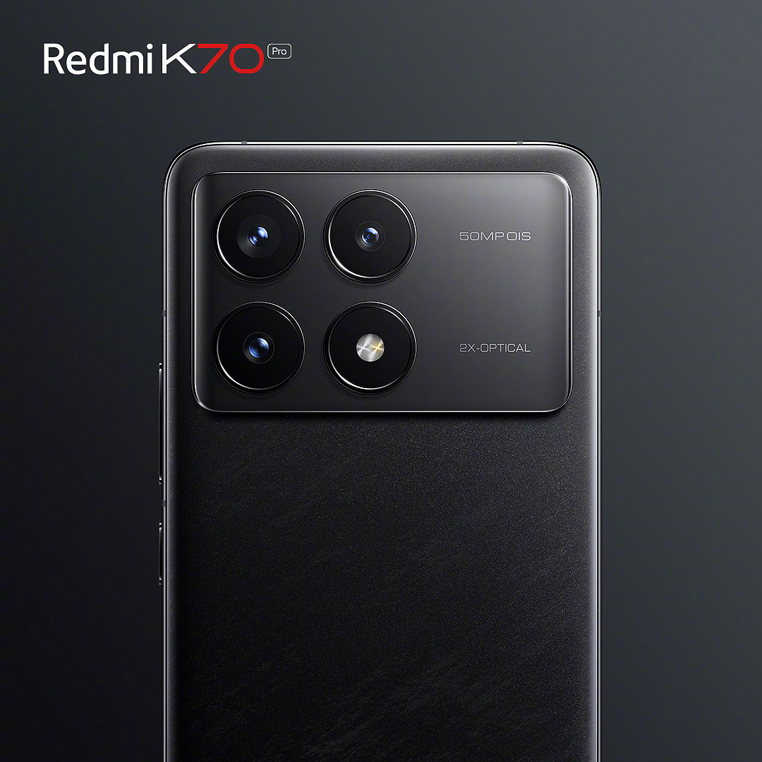 小米 Redmi K70 Pro 手机外观亮相：“墨羽”配色，后置矩阵三摄 - 7