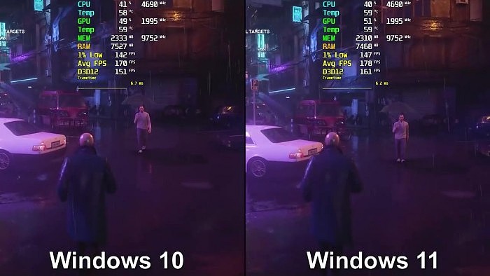 Windows 10与11游戏运行对比 后者硬件占用率更高 - 3
