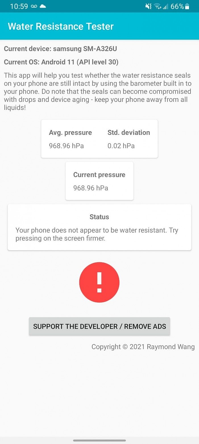 Water Resistance Tester​应用：测试你的手机是否具备IP67/68防水密封 - 6