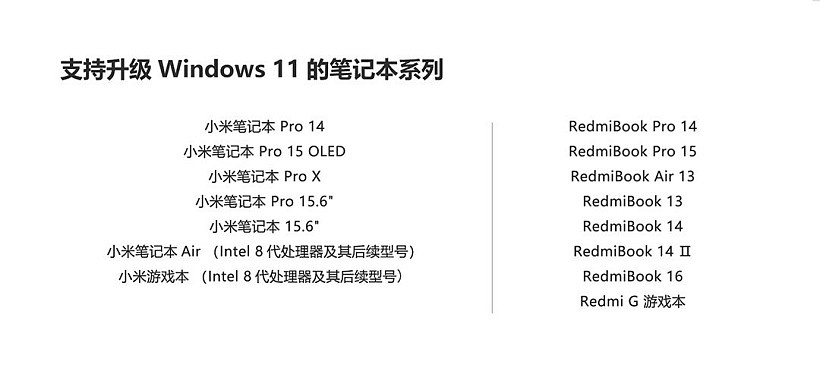 小米笔记本 Win11 升级计划公布：RedmiBook Pro 15 增强版预装，15 款机型陆续升级 - 3