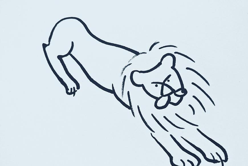 简笔画动物系列：狮子的不同画法 - 2
