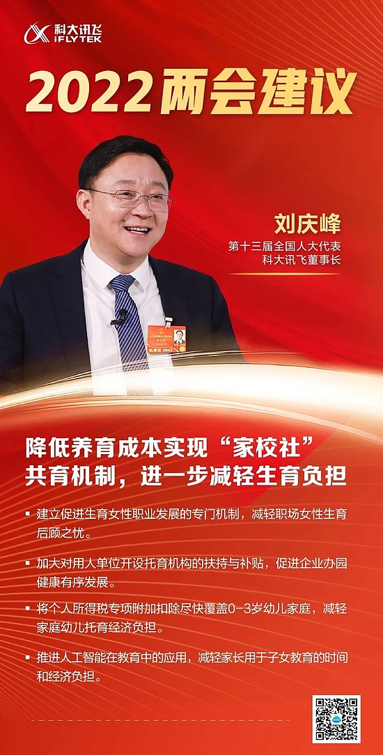 刘庆峰代表：建议利用人工智能加强青少年抑郁症全量筛查并纳入全民医保 - 9