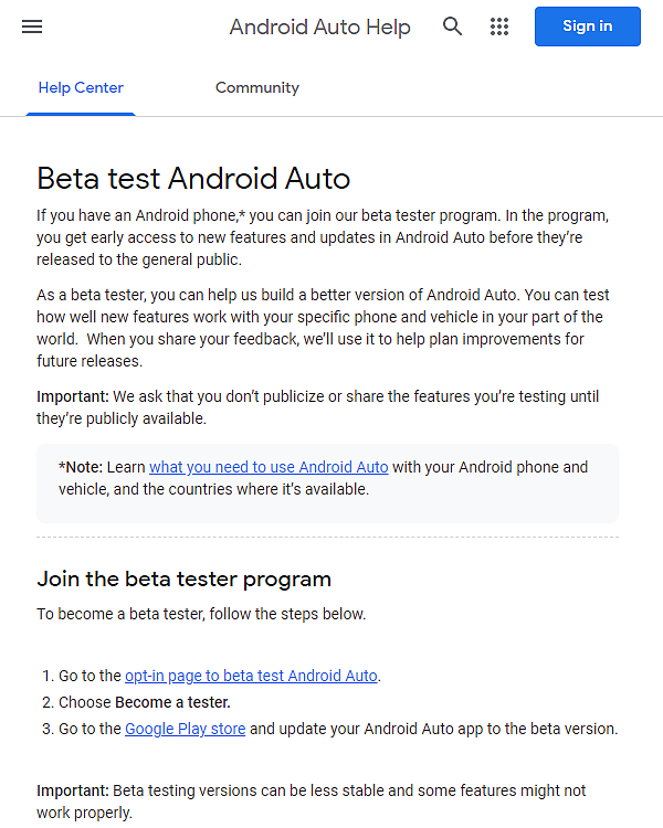 谷歌推出Android Auto Beta测试项目 鼓励用户尝鲜和提交反馈 - 2