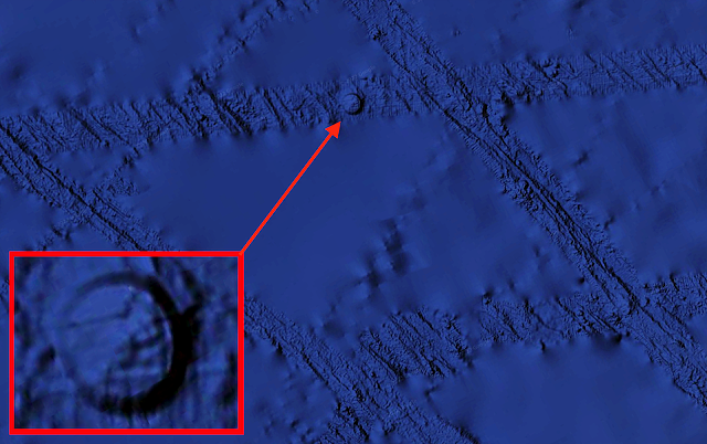 研究人员称通过Google Earth发现了沉没的UFO - 3
