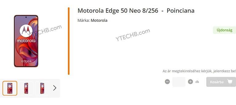 摩托罗拉 Edge 50 Neo 手机偷跑：天玑 7300 芯片、5000 万主摄、4310mAh 电池 - 2