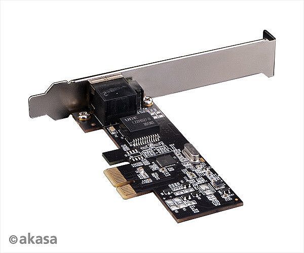 Akasa推出2.5Gbps PCIe网卡 售价31.95美元 - 2
