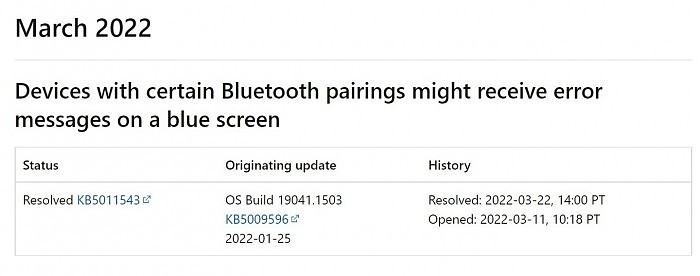 微软承认Windows 10更新KB5009596可能导致蓝屏死机 已推送补丁修复 - 1