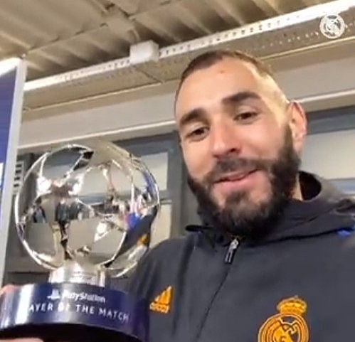本泽马录视频寄语皇马球迷：今天非常高兴，Hala Madrid！