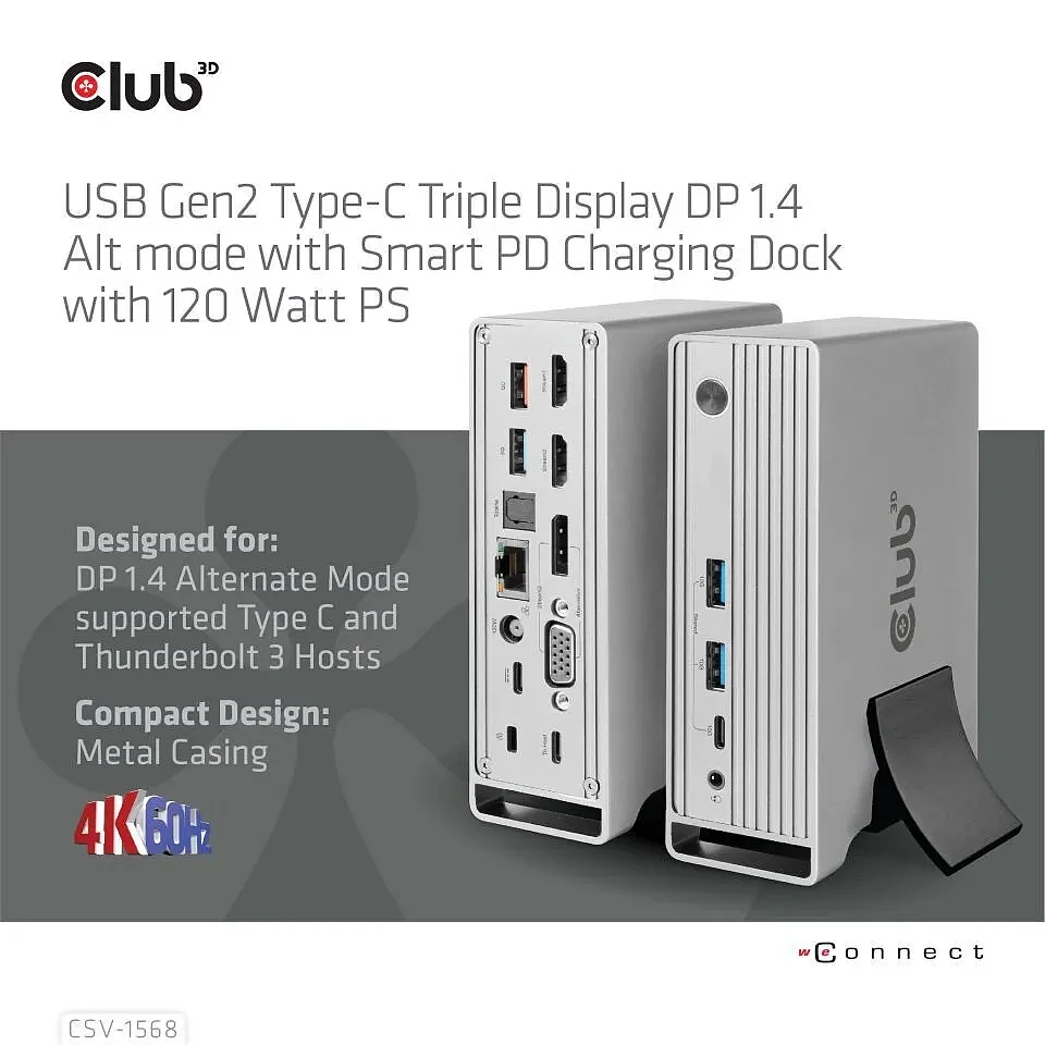 Club 3D推CSV-1568扩展坞 视频/数据/电源综合解决方案 - 2