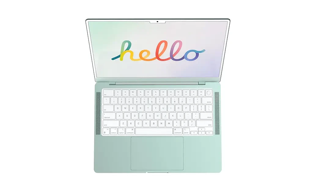 2022款MacBook Air高清渲染：白色边框+刘海设计 共有7种颜色供选择 - 3