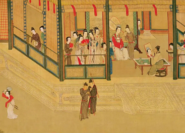 汉宫春晓图：一幅描绘宫廷生活的绝美画卷 - 1