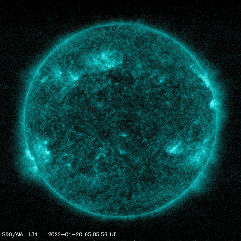 NASA太阳动力学观测站捕捉到不久前爆发M5.5级中级耀斑 - 2
