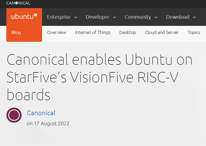 Ubuntu 成功运行在国内赛昉科技 VisionFive RISC-V 开发板上 - 1