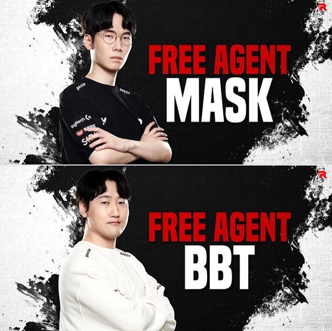 KT官宣：二队中单Mask和教练BBT成为自由人 - 1