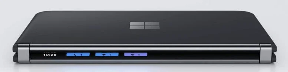 Surface Duo 用户畅想全新外部通知系统：使用微软 Logo 四小方块显示 - 3