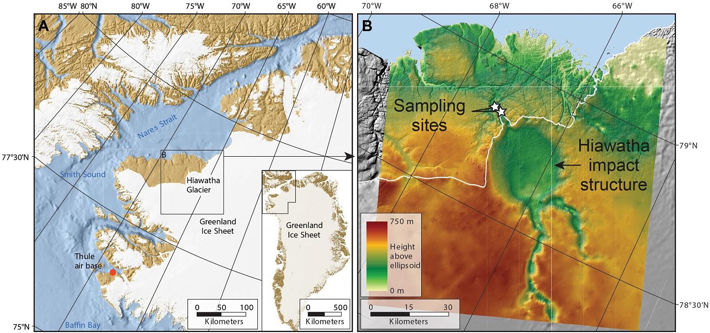 研究发现格陵兰岛的海华沙撞击坑拥有5800万年的历史 - 2
