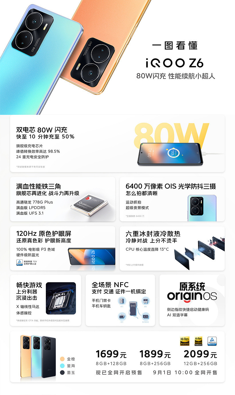 iQOO Z6 / Z6x 今日开售：搭载骁龙 778G Plus / 天玑 810，1199 元起 - 3