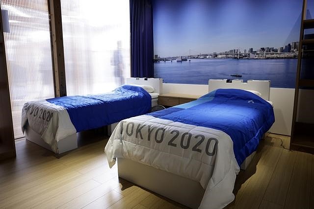 东京奥运会的纸板床裂了：再生材料制作、号称可承重200公斤 - 2