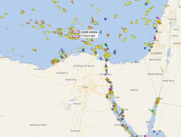 长赐号运载更多货物再入苏伊士运河 埃及吓到宣布紧急状态 - 2