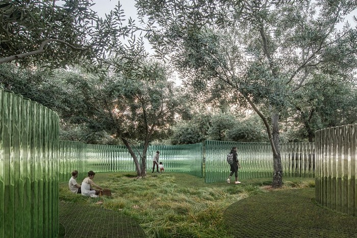 Apple Park将设“海市蜃楼”艺术品：400多根玻璃圆柱组成 - 4