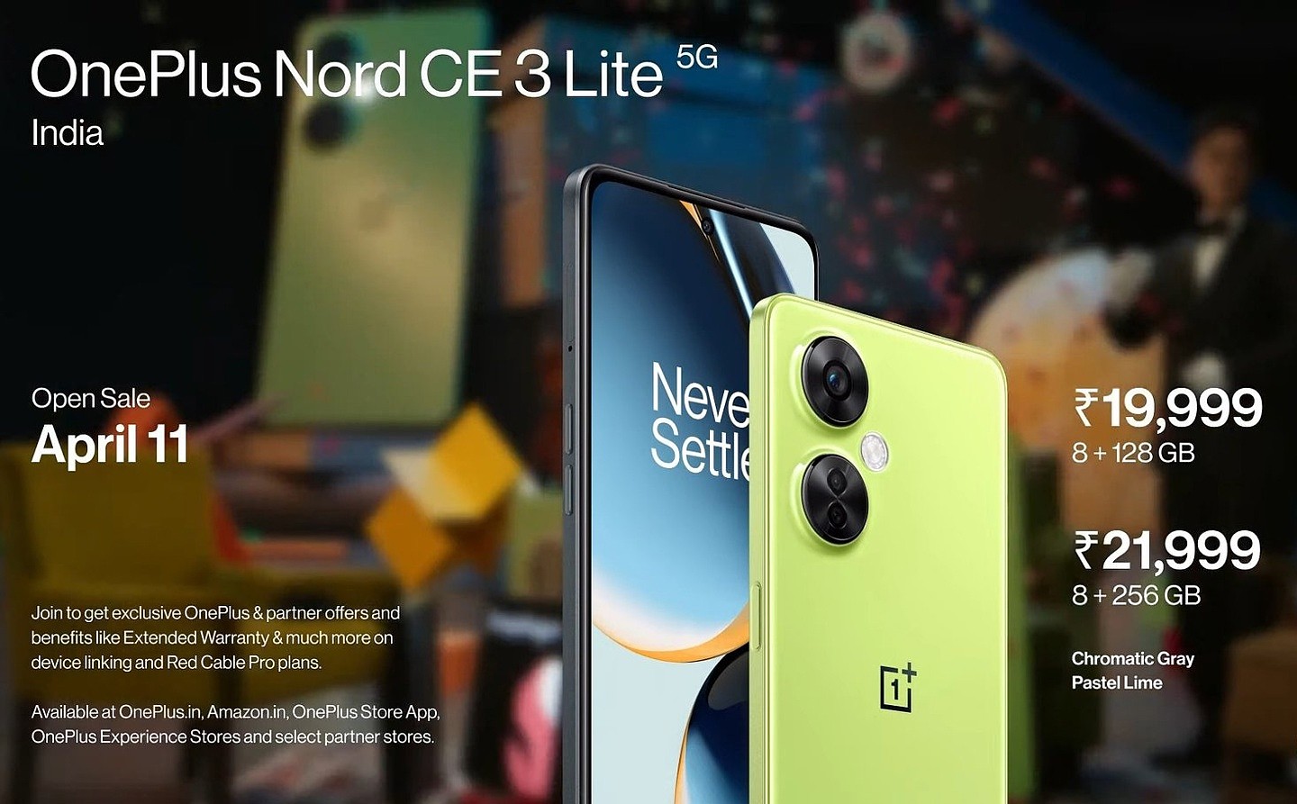 一加 Nord CE 3 Lite 手机发布：搭载骁龙 695 芯片，后置 108MP 相机 - 1