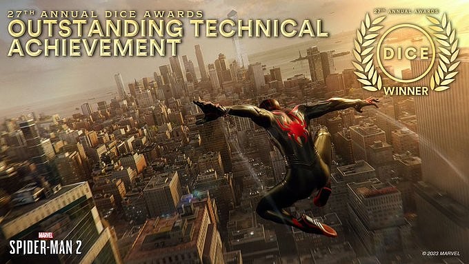 《博德之门3》获DICE年度最佳游戏 《漫威蜘蛛侠》收割多项大奖 - 16