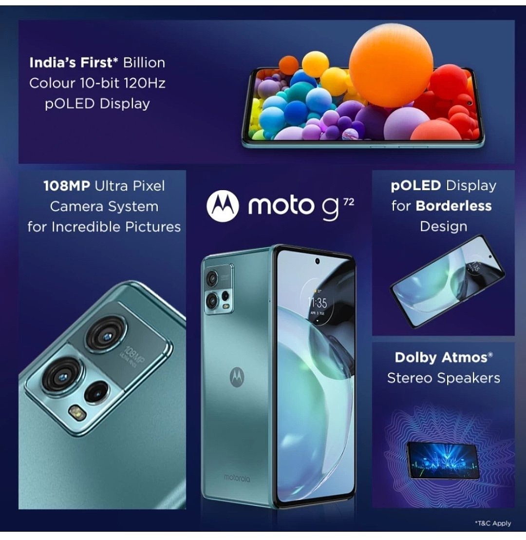 摩托罗拉 Moto G72 4G 手机发布：搭载联发科 Helio G99 芯片，120Hz 屏幕 - 2
