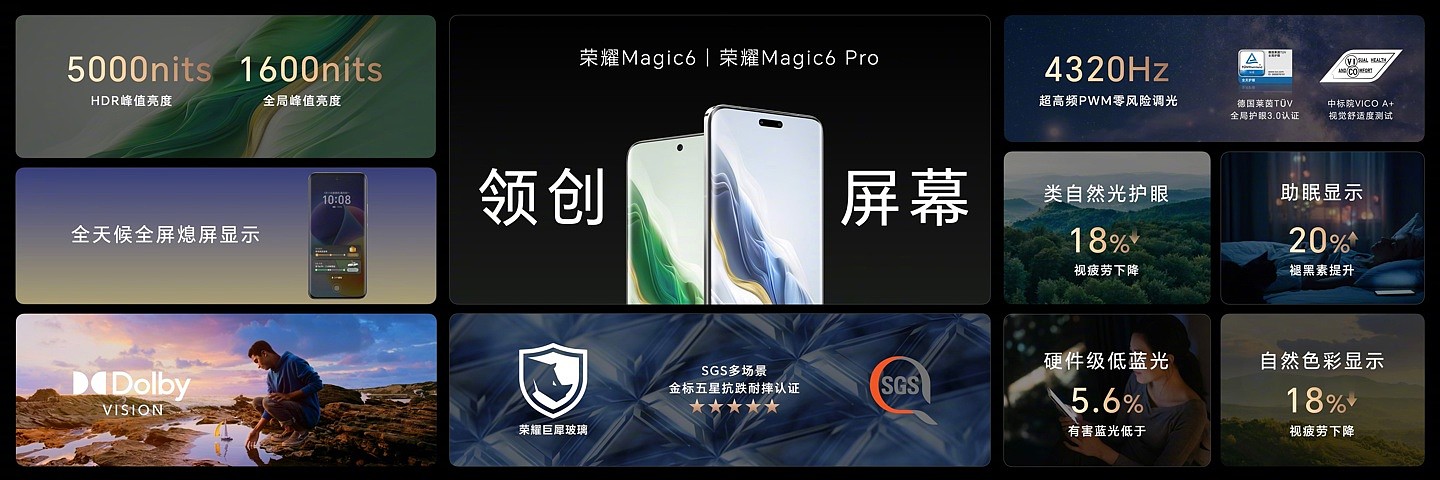 荣耀 Magic6 / Pro 手机发布：首发鸿燕卫星通信、MagicOS 8.0，售价 4399 元起 - 5