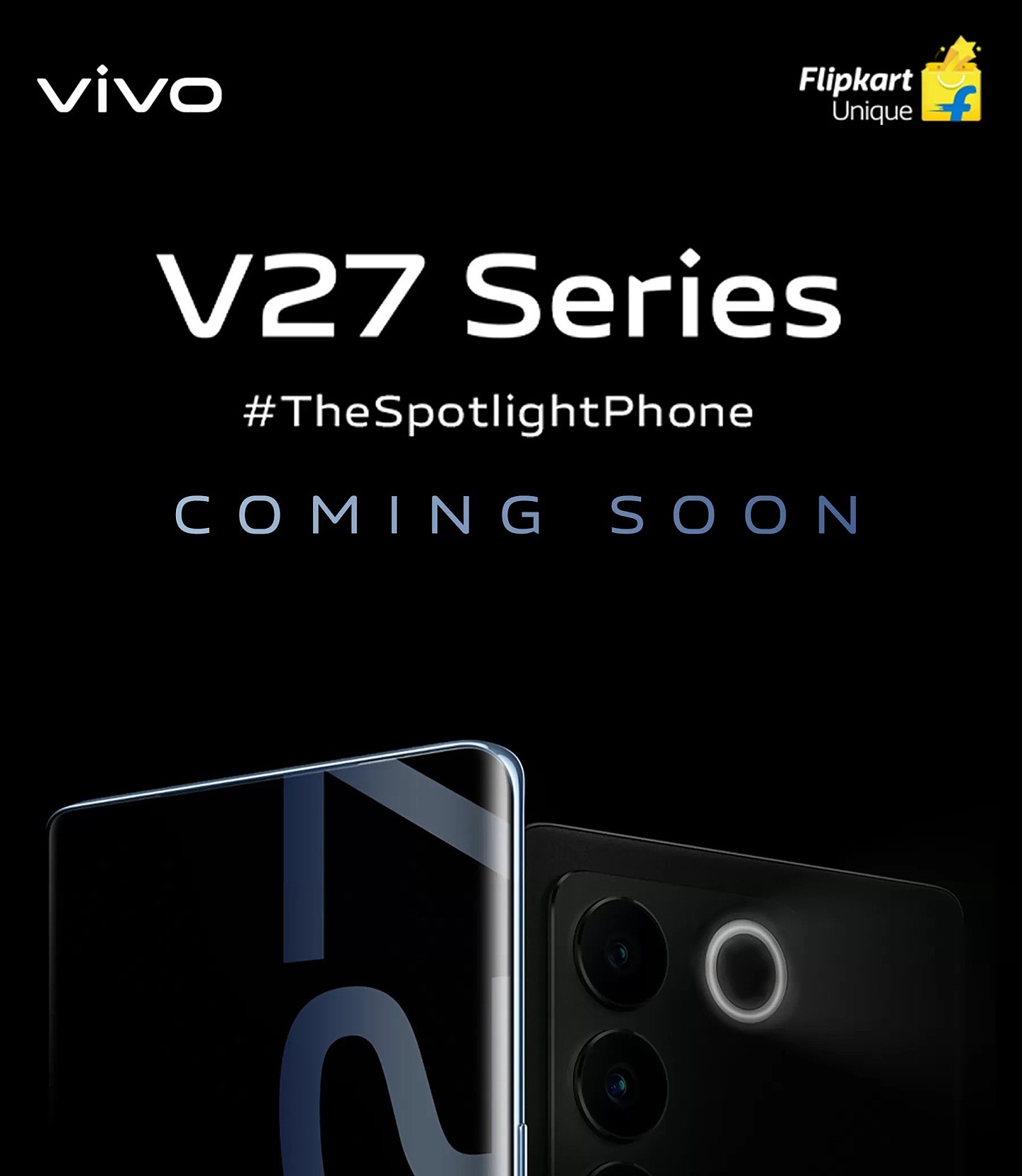 vivo V27 / Pro 系列新手机官方预热：搭载曲面屏，后置环形 LED 灯 - 2