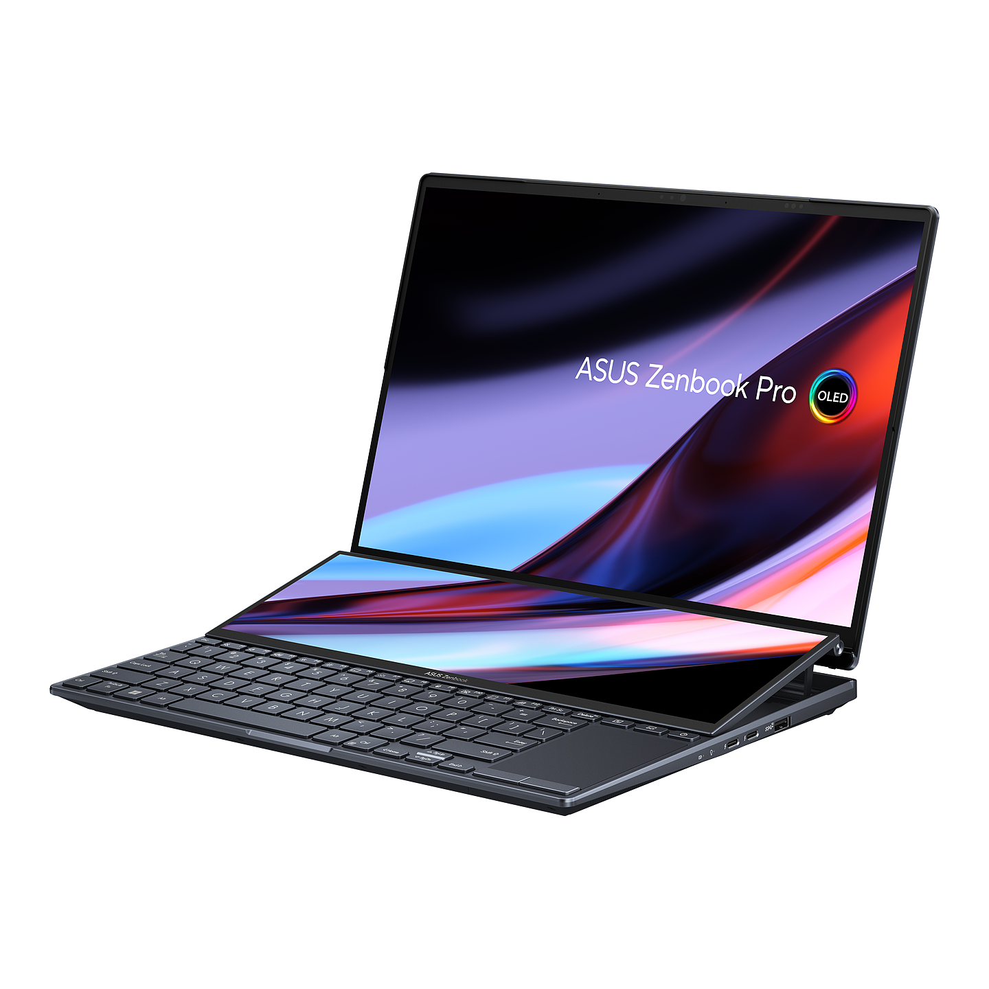 华硕发布新款 Zenbook Pro 14 Duo 双屏笔记本：搭载 14.5 英寸 2.8K 120Hz OLED 屏 - 1