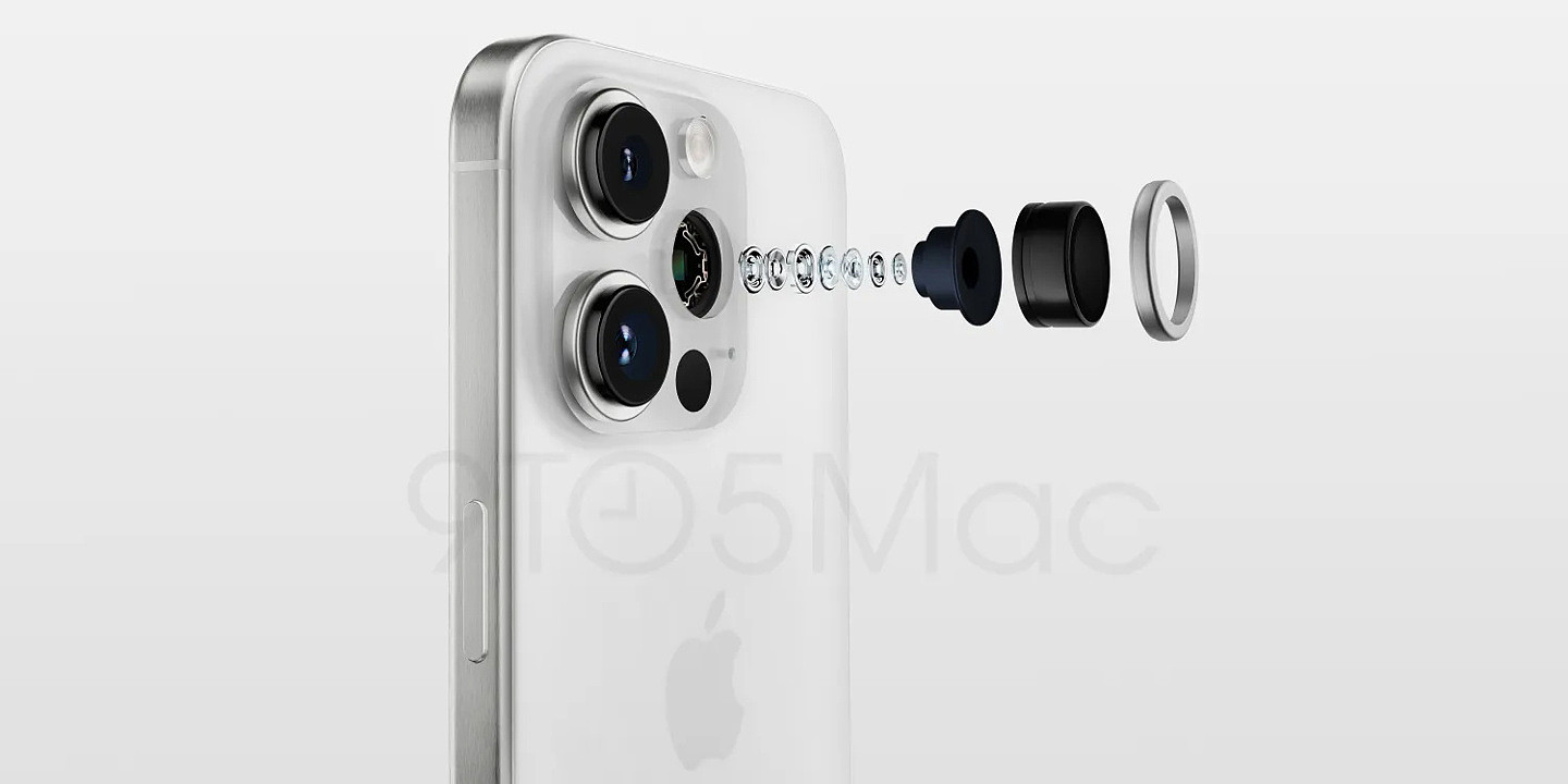 苹果 iPhone 15 Pro 手机高清渲染图再曝光：钛合金中框、相机更凸起、新增深红色 - 3
