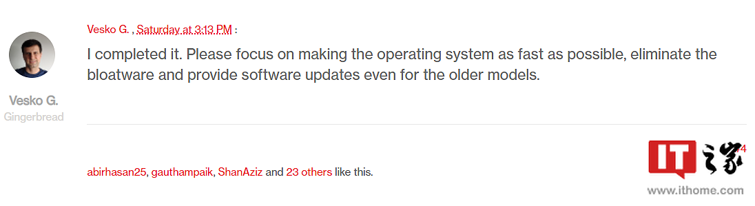 一加询问国外网友 OxygenOS 13 要什么新功能，多人请求改回原版系统 - 9